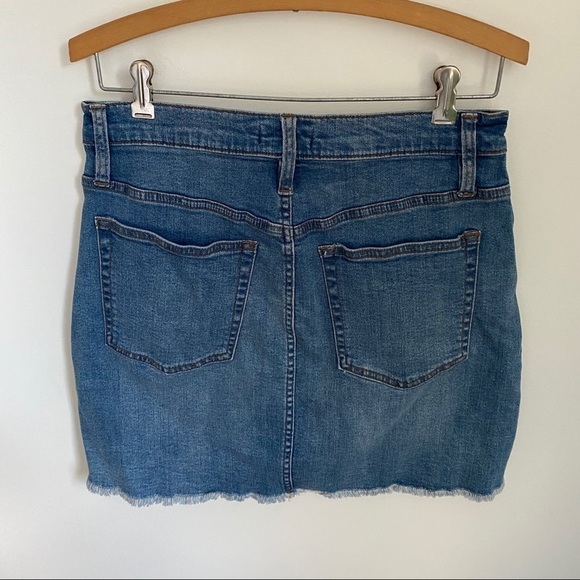 J. Crew Frayed Hem Denim Mini Skirt - Picture 6 of 15